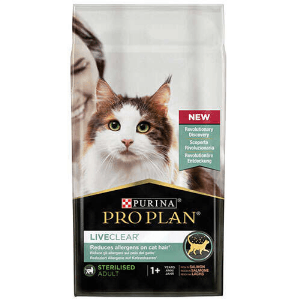 Pro Plan Sterilised LiveClear Kısırlaştırılmış Somonlu Kedi Maması 1,4Kg