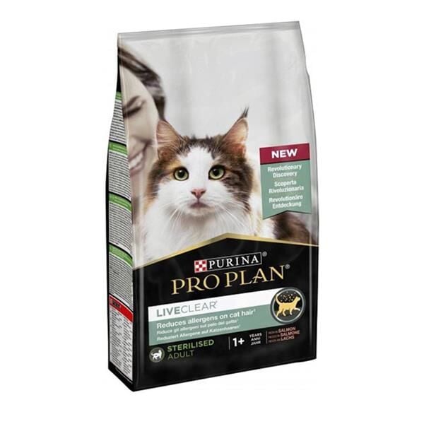 Pro Plan Sterilised LiveClear Kısırlaştırılmış Somonlu Kedi Maması 1,4Kg