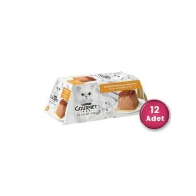 Gourmet Gold Revelations Tavuk Etli Ezme Konserve Kedi Maması 2 X 57 gr 12'li Paket