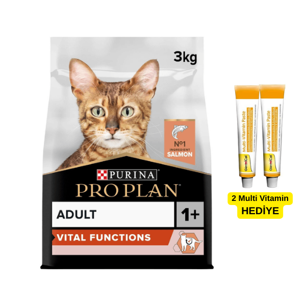 Pro Plan Vital Functions Adult Somonlu Kedi Maması 3 kg