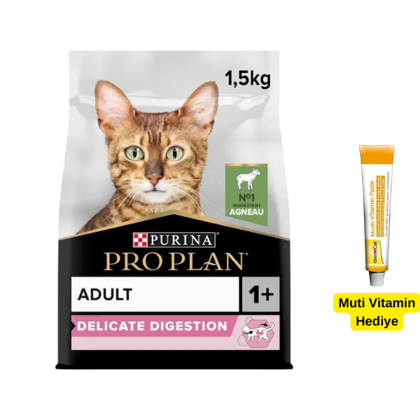 Pro Plan Adult Delicate Kuzulu Yetişkin Kedi Maması 1,5Kg