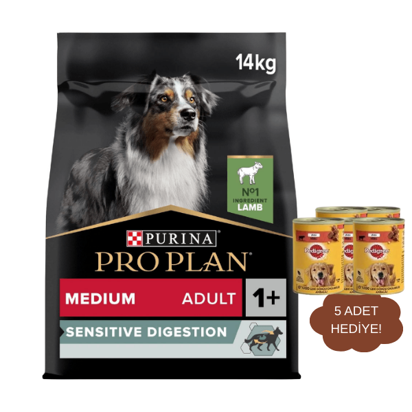 Pro Plan Medium Kuzulu Orta Irk Yetişkin Köpek Maması 14 Kg
