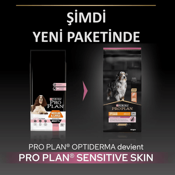 Pro Plan Medium Large 7+ Somonlu Yaşlı Köpek Maması 14Kg