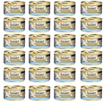 Gourmet Gold Kıyılmış Ton Balıklı Konserve Yetişkin Kedi Maması 24 X 85 gr