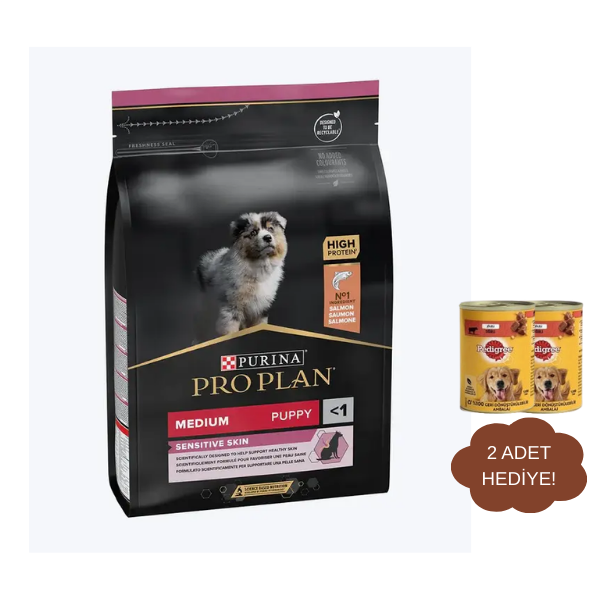 Pro Plan Puppy Medium Somonlu Orta Irk Yavru Köpek Maması 3Kg