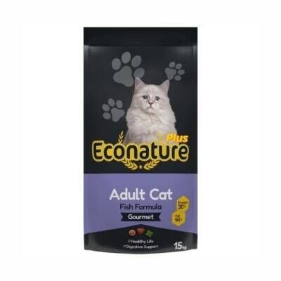 Econature Plus Gurme Balıklı Yetişkin Kedi Maması 13,5 Kg + 1,5 Kg Bonus Paket