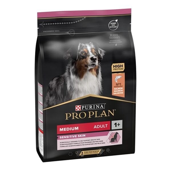 Pro plan Adult Medium Sensitive Skin Somonlu Köpek Maması 3 kg