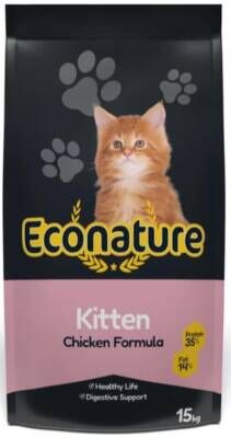 Econature Plus Tavuklu Yavru Kedi Maması 13,5 Kg + 1,5 Kg Bonus Paket