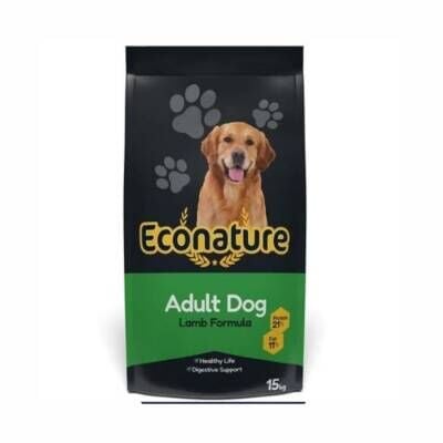 Econature Plus Kuzu Etli Yetişkin Köpek Maması 13 Kg + 2 Kg Bonus Paket