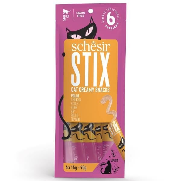 Schesir Stix Tavuklu Krema Kedi Ödülü 6x15gr