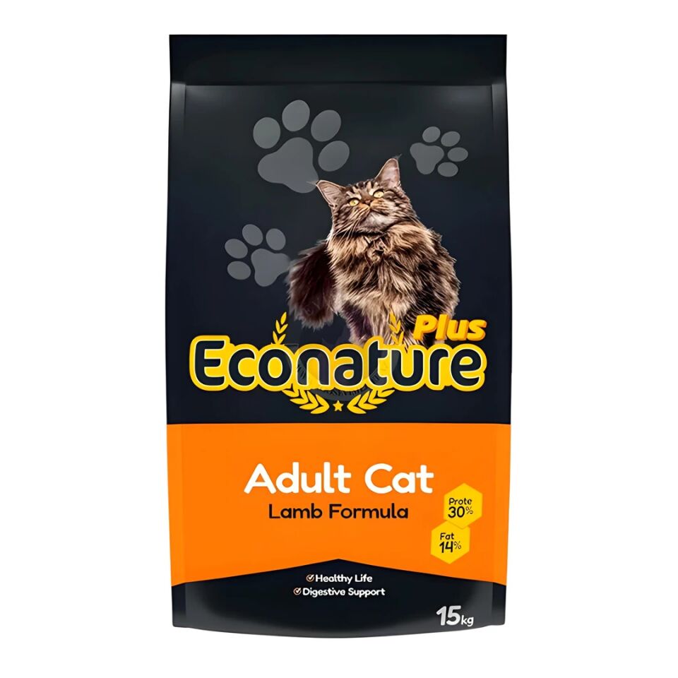 Econature Kuzu Etli Yetişkin Kedi Maması 15Kg