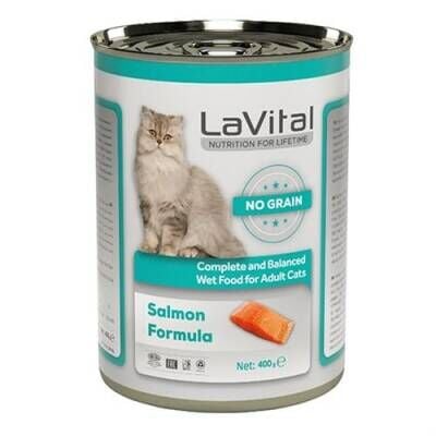 LaVital Adult Tahılsız Somonlu Yetişkin Kedi Konservesi 400 gr
