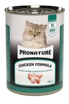 Pronature Tahılsız Tavuklu Ezme Yaş Kedi Maması 400 gr