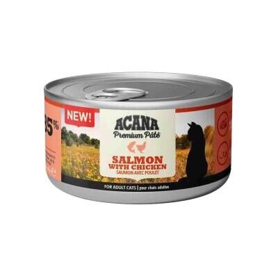Acana Premium Pate (Ezme) Somon Balıklı ve Tavuklu Kedi Konservesi 85 gr
