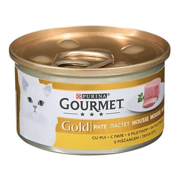Purina Gourmet Gold Kıyılmış Tavuklu Kedi Konservesi 85gr