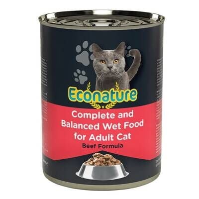 Econature Sığır Etli Yetişkin Kedi Konservesi 400 gr
