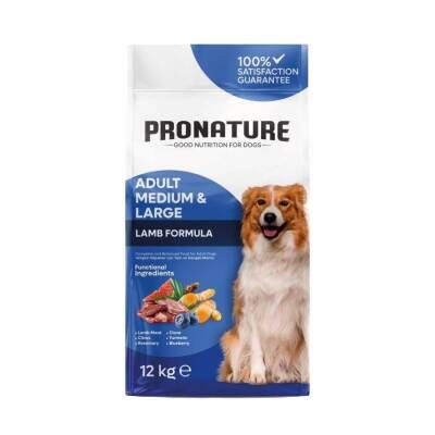 Pronature Kuzu Etli Pirinçli Yetişkin Köpek Maması 10 Kg + 2 Kg Bonus Paket
