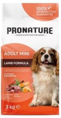 Pronature Daily Small Adult Küçük Irk Kuzu Etli Yetişkin Köpek Maması 3 kg
