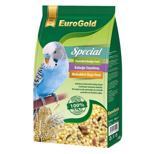 Eurogold Special Kabuksuz Muhabbet Kuşu Yemi 500Gr