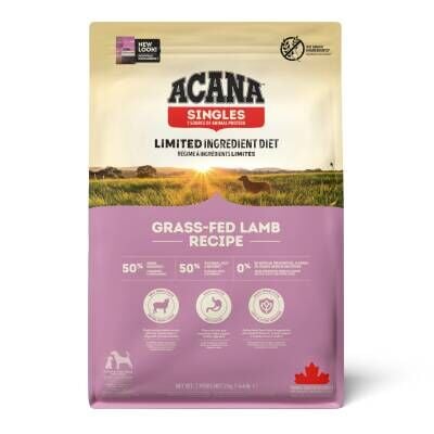 Acana Grass-Fed Lamb Kuzu Etli ve Elmalı Yetişkin Köpek Maması 17 kg