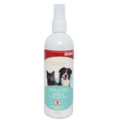 Bioline Kedi ve Köpek Parazit Uzaklaştırıcı Sprey 175 Ml