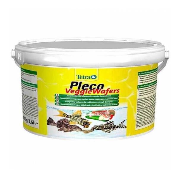 Tetra Pleco Veggie Wafers Çöpçü Vatoz Yemi 3,6 Lt - 1800 gr