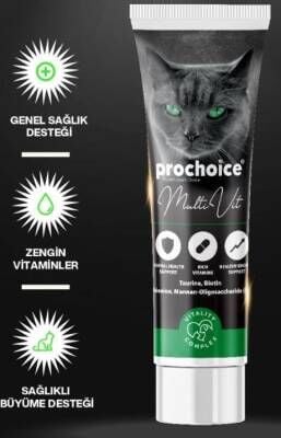 ProChoice Kediler İçin Taurinli Multi Vitamin Kedi Macunu 100 ml