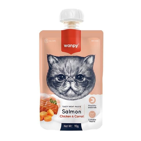 Wanpy Taze Somonlu Tavuklu Kedi Et Ezmesi 90gr