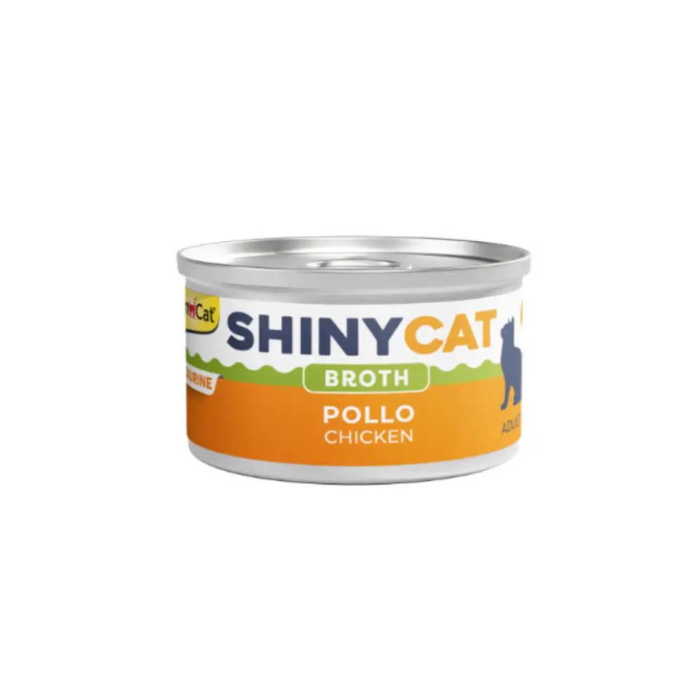 GimCat Shinycat Broth Sos İçinde Tavuklu Kedi Konservesi 70g