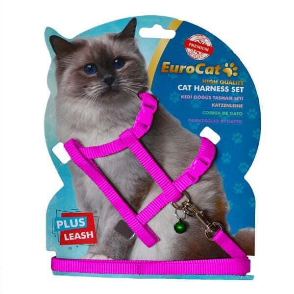 Eurocat Kedi Göğüs Tasması Pembe