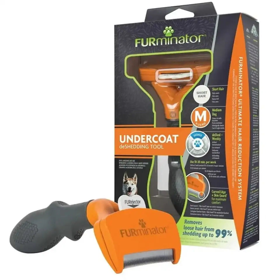 Furminator® Furminator Orta Irk Kısa Tüylü Köpek Tarağı [M]