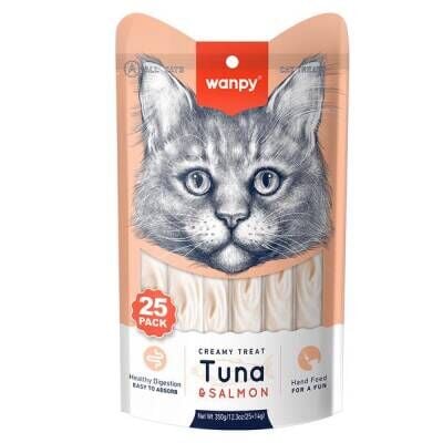 Wanpy Ton & Somon Krema Kedi Ödülü 14 gr X 25 Adet