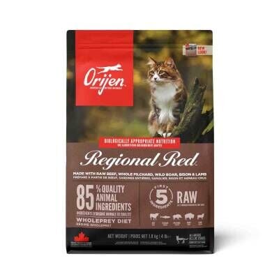 Orijen Regional Red Tahılsız Yetişkin Kedi Maması 1,8 kg