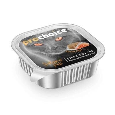 ProChoice Somonlu Pate Ezme Kısırlaştırılmış Yetişkin Kedi Maması 100 gr