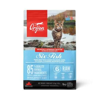 Orijen Cat Six Fish Tahılsız 6 Balıklı Yetişkin Kedi Maması 1,8 kg